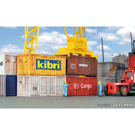 KIBRI 10924 H0 Kontenery 20st. ( 6 sztuk )