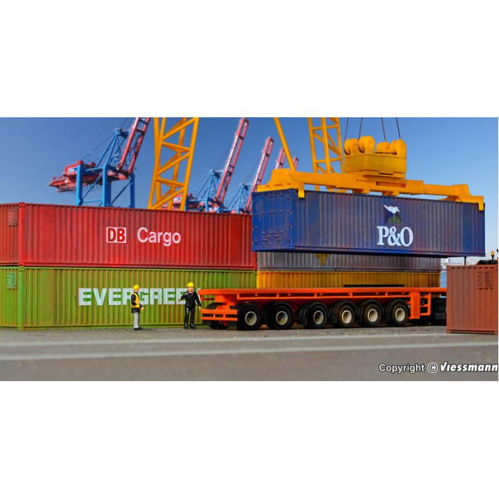 KIBRI 10922 H0 Kontenery 40st. ( 6 sztuk )