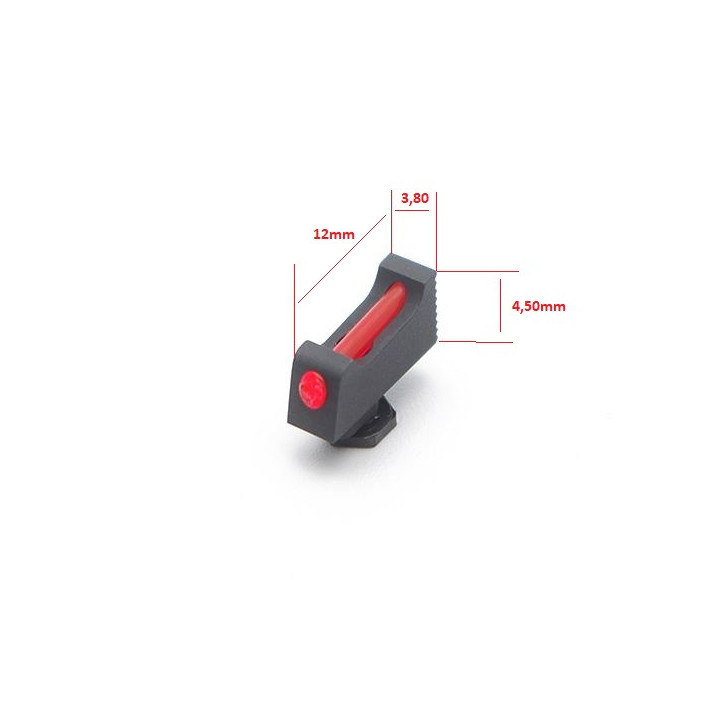 EEMANN TECH GLOCK Muszka światłowodowa   1,5 mm / 4,5 mm do Glock (120026)