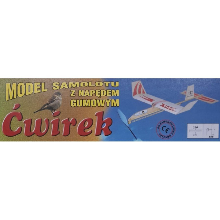 SZYBOWIEC ĆWIREK z napędem gumowym ( ART - MODEL )