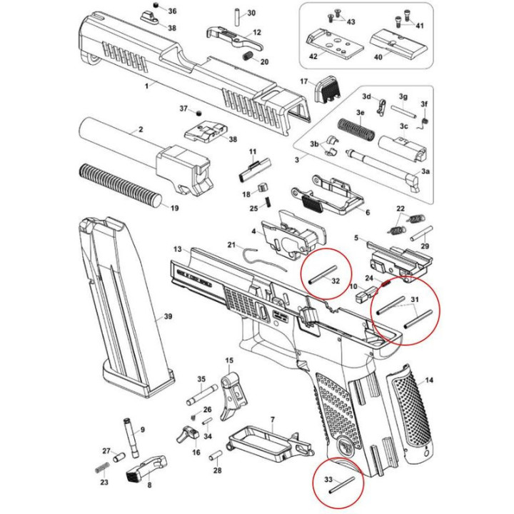 EEMANN TECH CZ Piny - sada pro CZ P-10 (130115)