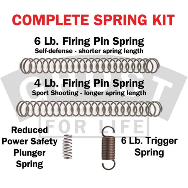 Ghost Inc GLOCK Interrupter 3.5 lb Evo Elite + springs for Glock GEN 1-5 (GH-GHO-EETK) Complete Trigger Kit