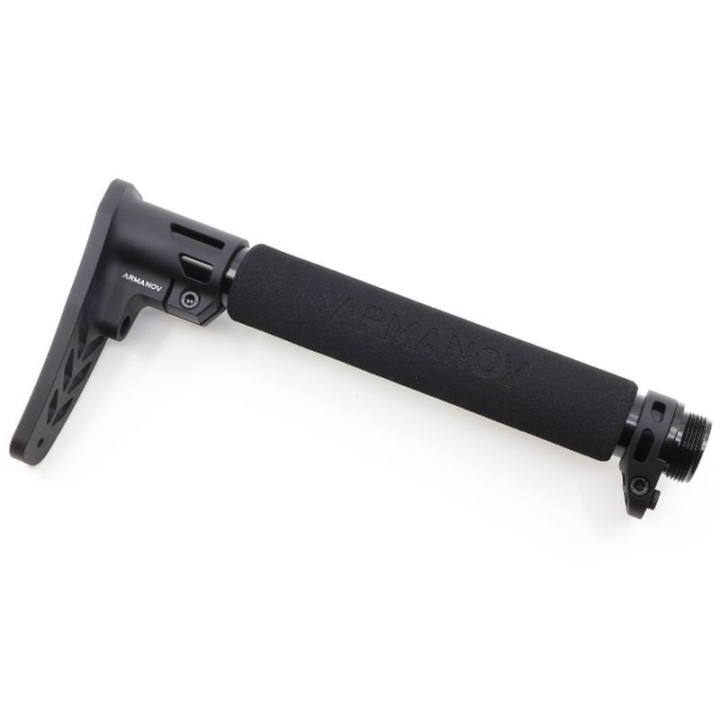 Armanov Sportster Ultralight Rifle Stock for AR9 / AR10 / AR15 / Black Anodized (ASURS)