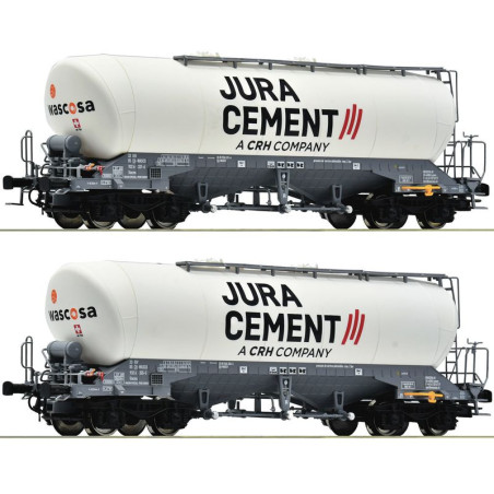 ROCO 6600191 WAGON CYSTERNA Jura         Cement.Wascosa ep.VI ( zestaw 2 wagony )