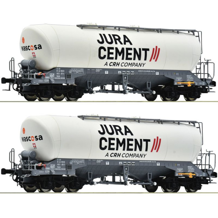 ROCO 6600191 Cisternový vůz Jura Cement.Wascosa ep.VI ( sada 2 vozů )