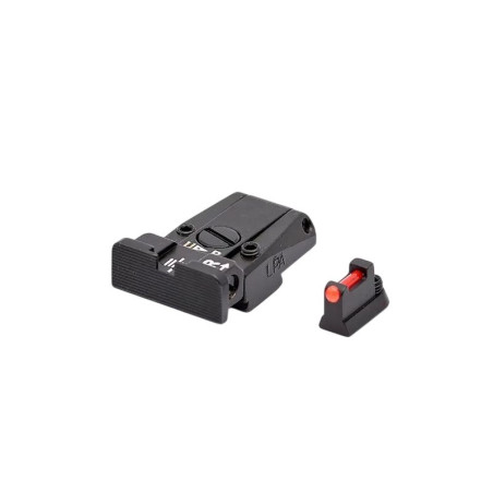 LPA CZ Targeting Instruments for CZ P-07 / P-09 (SPR24CZ7F) bow tie with fiber optics - set