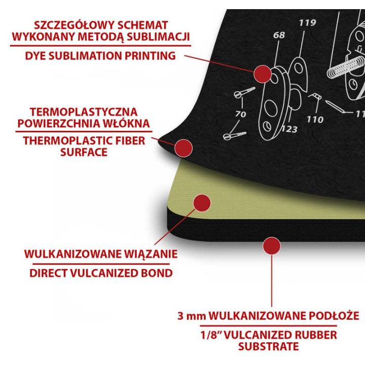 TEKMAT Mata do czyszczenia broni AK47 /  30x91 cm (TEK-R36-AK47)