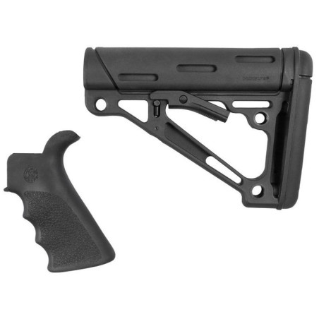 HOGUE rukojeť s drážkou pro prst a skládací pažba s přetlakem pro AR-15/M-16 (15055)