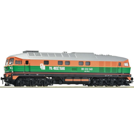 ROCO 7310081 LOKOMOTYWA SPALINOWA BR-232 049 POL-MIEDŹ TRANS ep.V-VI / z dekoderem dźwięku