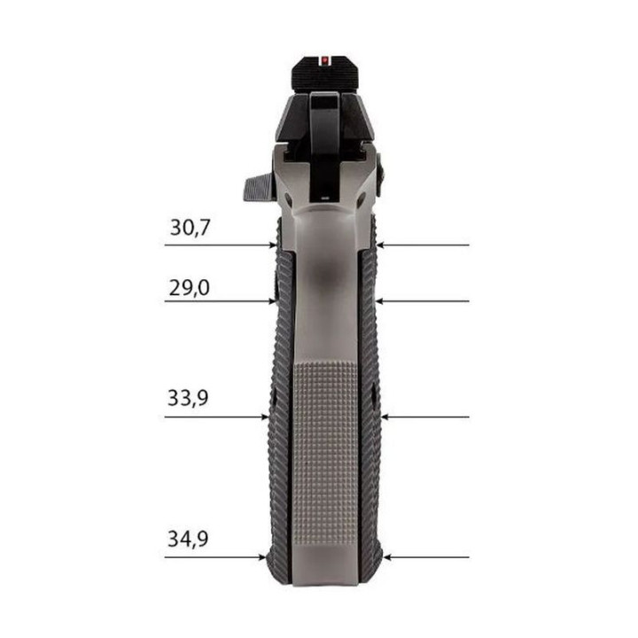 EEMANN TECH CZ Long aluminum liners for CZ 75 / SP / Shadow 2 ... - size: M (130182) black
