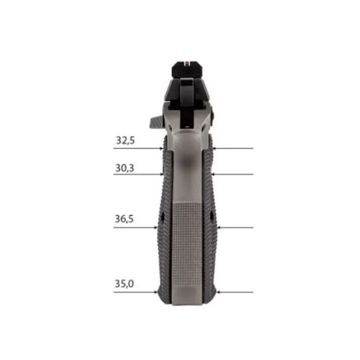EEMANN TECH CZ Dlouhé hliníkové vložky pro CZ 75 / SP / Shadow 2 ... - velikost: L (130183) černá