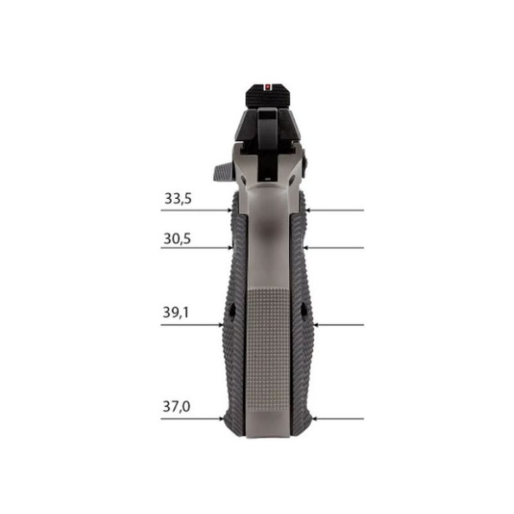 EEMANN TECH CZ Dlouhé hliníkové vložky pro CZ 75 / SP / Shadow 2 ... - velikost: XL (130184) černá