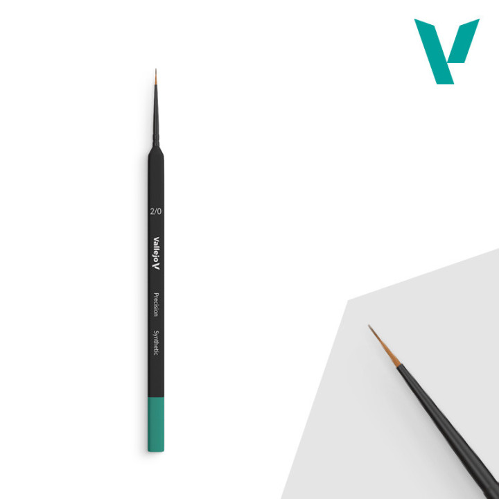 VALLEJO Round Brush - Precision    No. 2/0 Synthetic (B03020)