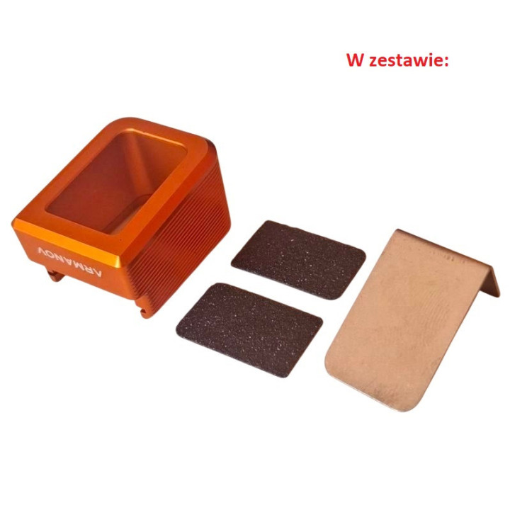 ARMANOV Magazine Base for CZ TS Series / ORANGE / +3 Rounds (MPCZTS141-OR) Speed Line