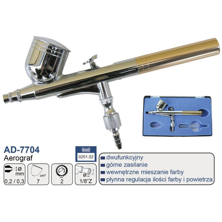 ADLER AEROGRAPH 0,2 mm + 0,3 mm ( AD-7704 )