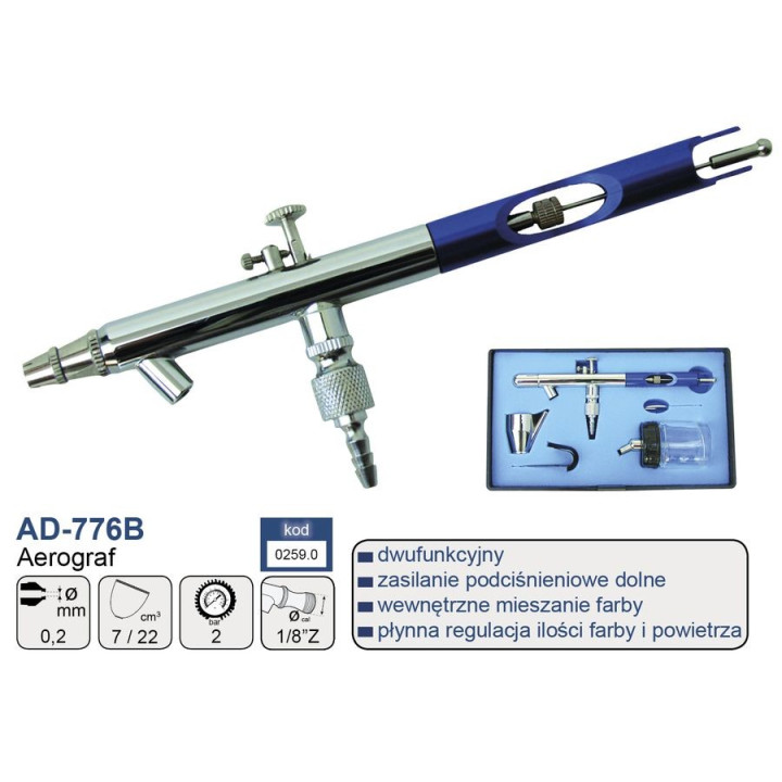 ADLER AEROGRAF 0,2 mm ( AD-776B )