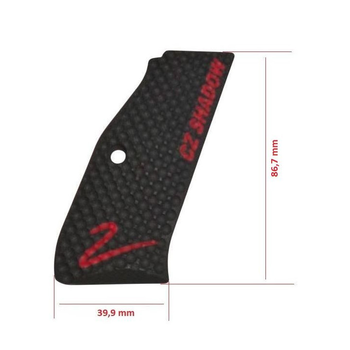 LOK GRIPS Liners for CZ Shadow 2 (PALM SWELL BOGGIES) black with red lettering