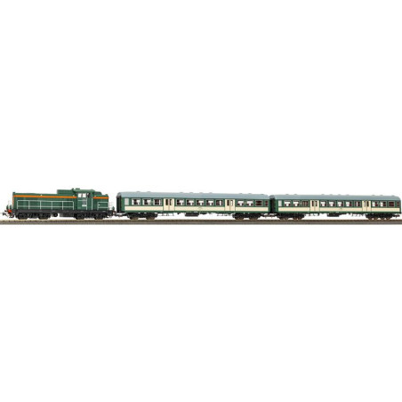 PIKO 57034 ZESTAW STARTOWY z lokomotywą  SP42 + 2 wagonami PKP ep.V