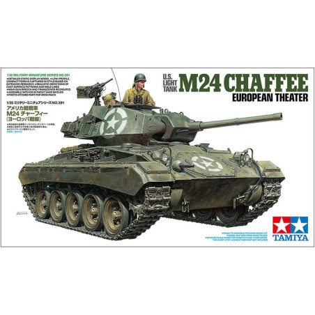 TAMIYA 1/35 Lehký tank M24 Chaffee americké armády – evropské bojiště (35391)