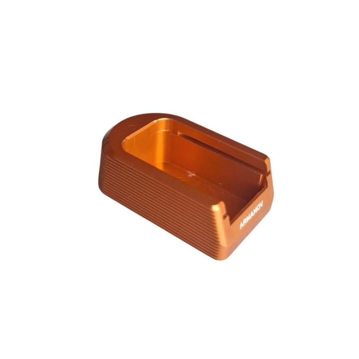 ARMANOV Stopka do magazynka CZ Shadow 2  / SP-01 / 75B / KMR i podobnych / ORANGE / +2 naboje (MPCZ2-OR) Elegance Line