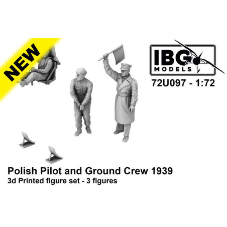 IBG 1/72 Polish Pilot and Ground Crew    1939 (72U097)