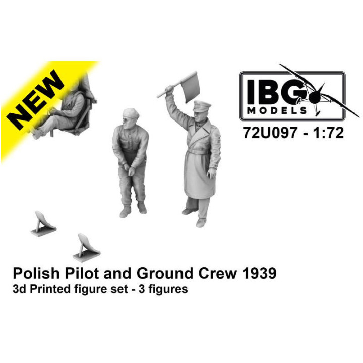 IBG 1/72 Polish Pilot and Ground Crew    1939 (72U097)