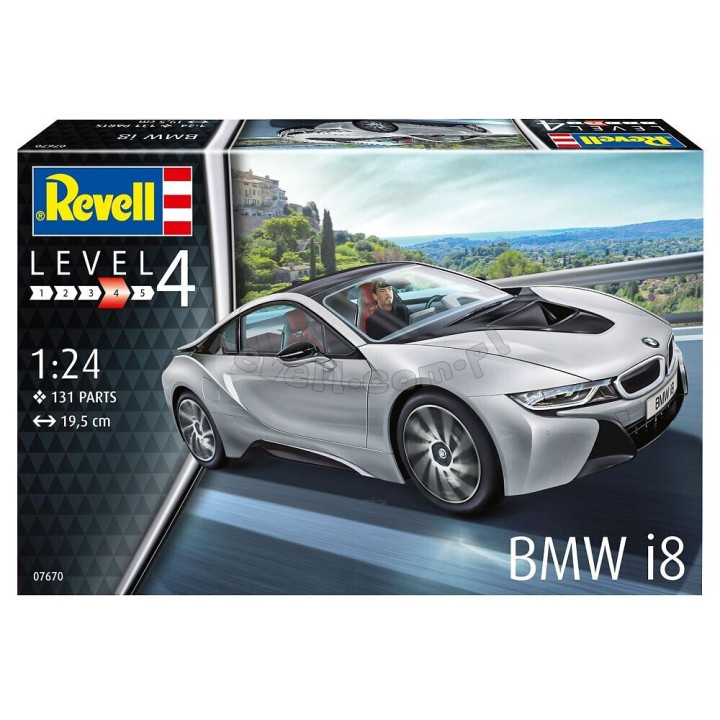 REVELL 1/24 BMW I8 MODEL SET (67670)