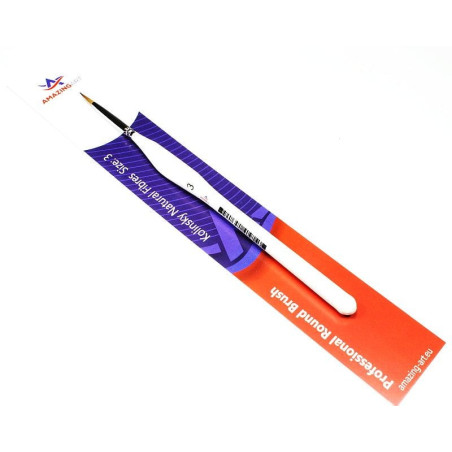 AMAZING ART KOLINSKY BRUSH ROUND 3 (12824)