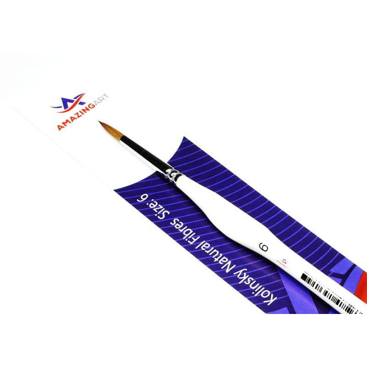 AMAZING ART KOLINSKY BRUSH ROUND 6 (12855)