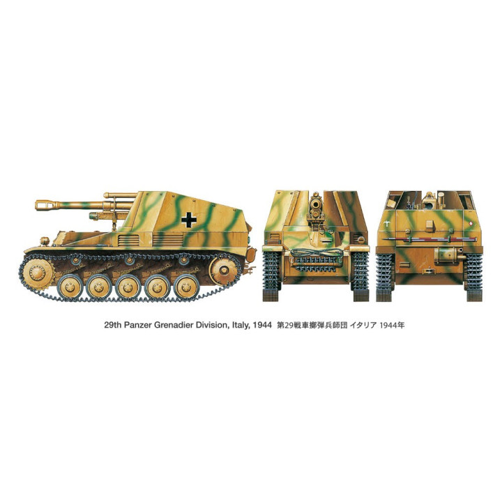 TAMIYA 1/35 German Self-Propelled        Howitzer Wespe "Italian Front" (35358)