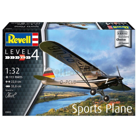 REVELL 1/32 BUILDERS CHOICE SAMOLOT SPORTOWY (03835)