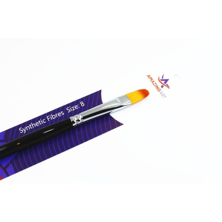 AMAZING ART SYNTHETIC BRUSH SEMICIRCULAR 8 (13005)