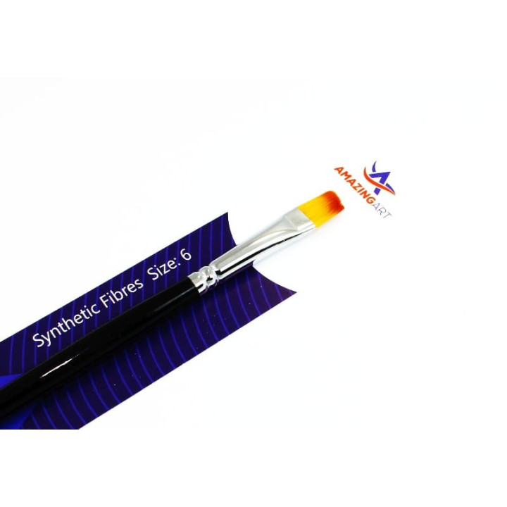 AMAZING ART SYNTHETIC BRUSH BEVELED 6 (13098)