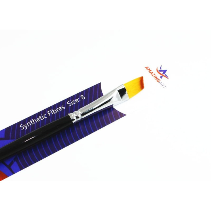 AMAZING ART SYNTHETIC BRUSH BEVELED 8 (13104)