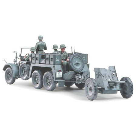 TAMIYA 1/35 KRUPP PROTZE 1 TON Kfz. 69 TOWING TRUCK WITH 3.7 cm. PAK (35259)