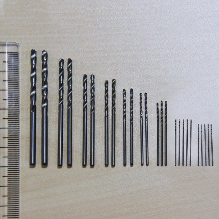 AMAZING ART Drill bits set 0.5 - 3.0 mm - 25 pieces (19106)