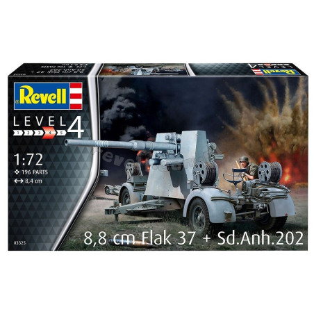 REVELL 1/72 8,8 CM. FLAK 37 + SDAnh 202 (03325)