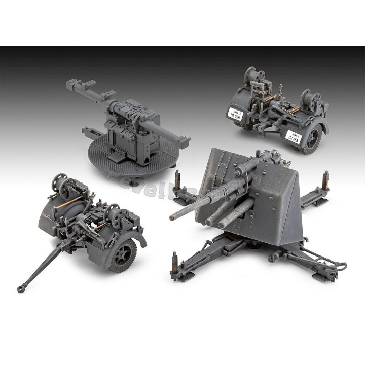 REVELL 1/72 8,8 CM. FLAK 37 + SDAnh 202 (03325)