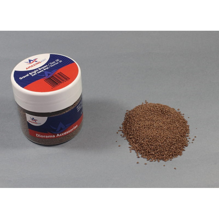 AMAZING ART ŻWIR JASNY BRĄZ DROBNY 00 / GRAVEL BRIGHT BROWN (18307)