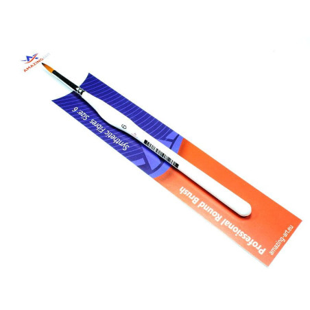 AMAZING ART BRUSH TRIANGULAR HANDLE SYNTHETIC ROUND 6 (12749)