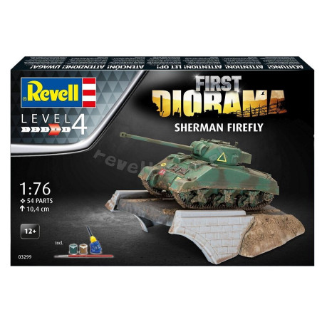 REVELL 1/76 SHERMAN FIREFLY -  FIRST DIORAMA SET (03299)