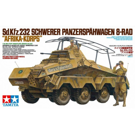 TAMIYA 1/35 GERMAN Sd.Kfz.232 AFRICA CORPS - 8 WHEELED HEAVY ARMORED CAR (352970)
