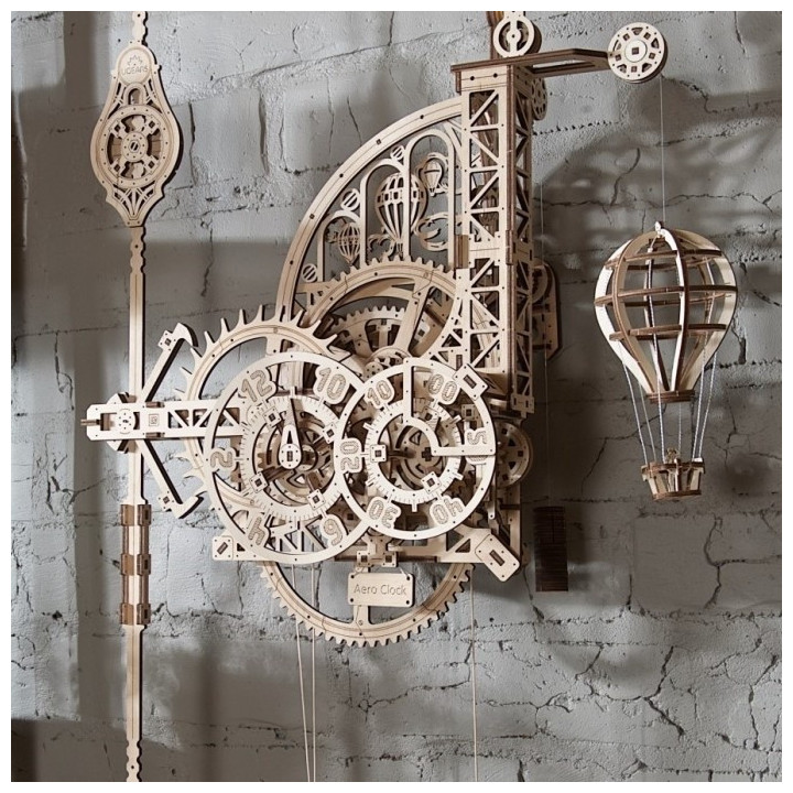 UGEARS AERO CLOCK ZEGAR ŚCIENNY (70154)  model mechaniczny - mega cena !