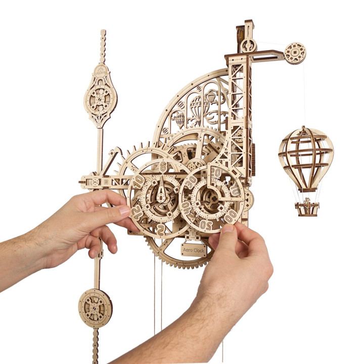 UGEARS AERO CLOCK ZEGAR ŚCIENNY (70154)  model mechaniczny - mega cena !