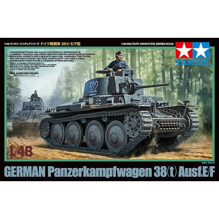 TAMIYA 1/48 GERMAN PANZERKAMPFWAGEN38(t) Ausf. E/F