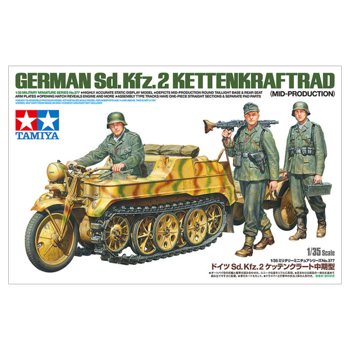TAMIYA 1/35 GERMAN SD.KFZ.2 KETTENKRAFTRAD (35377)
