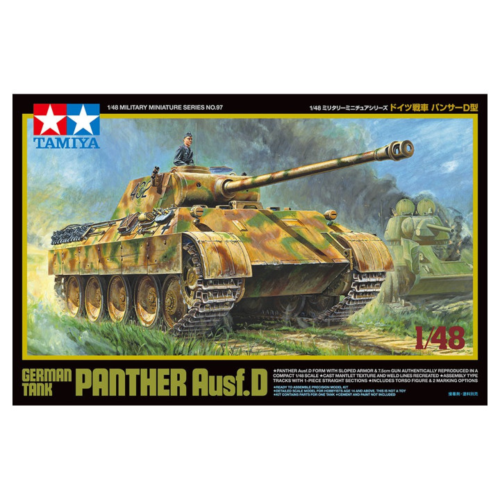 TAMIYA 1/48 NĚMECKÝ TANK PANTHER AUSF D 32597