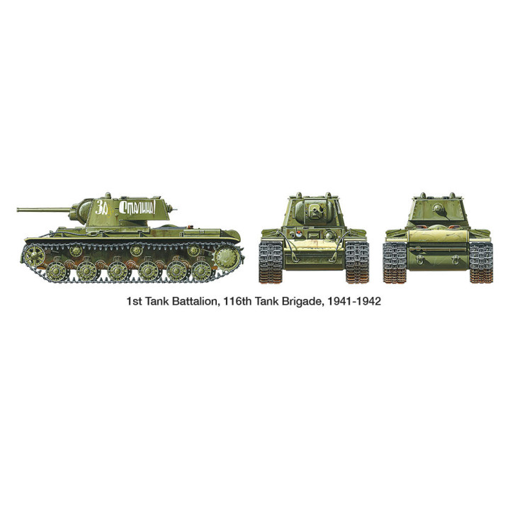 TAMIYA 1/35 RUSKÝ TĚŽKÝ TANK KV-1 1941 RANÁ VÝROBA (3537)