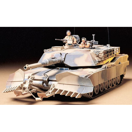 TAMIYA 1/35 U.S. TANK ABRAMS M1A1 w/MINE PLOW (35158)