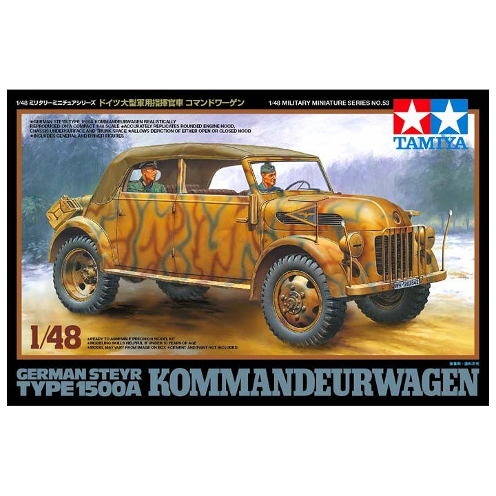 TAMIYA 1/48 GERMAN STEYR TYPE 1500A      KOMMANDEURWAGEN (32553)